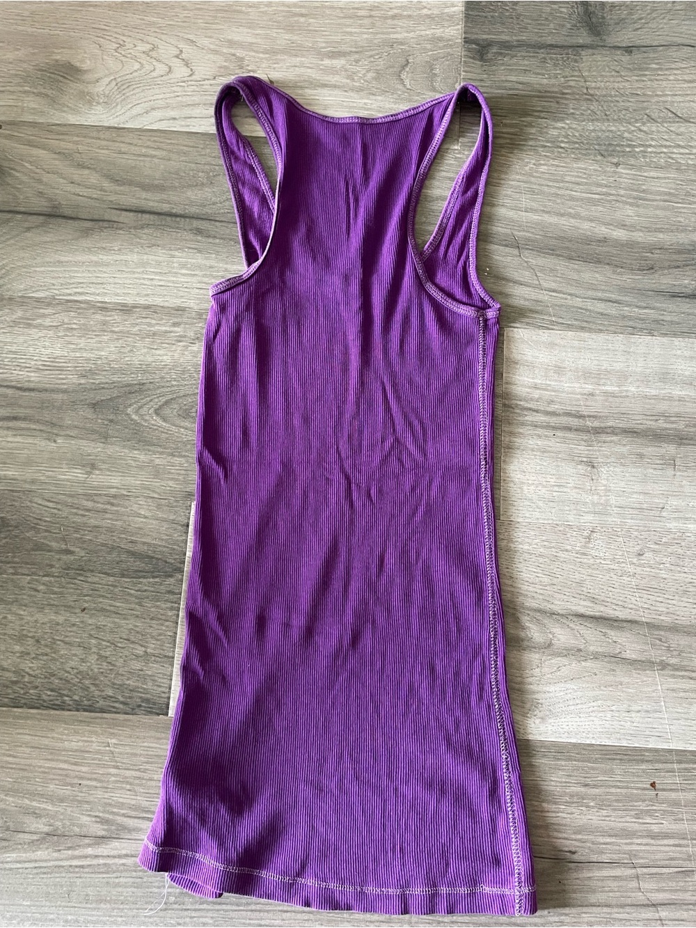 American Eagle Outfitters Purple Ribbed Racerback Tank - Picture 4 of 4